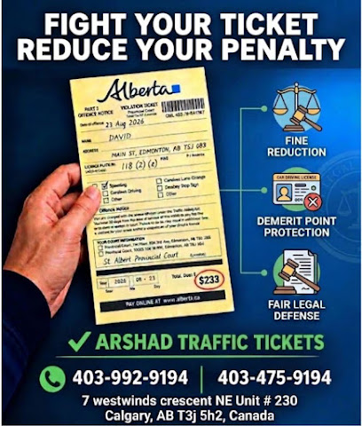 ARSHAD TRAFFIC TICKETS, Calgary